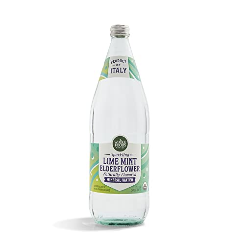 Image of Whole Foods Market, Organic Lime & Mint Sparkling Mineral Water, 33.8 Fl Oz