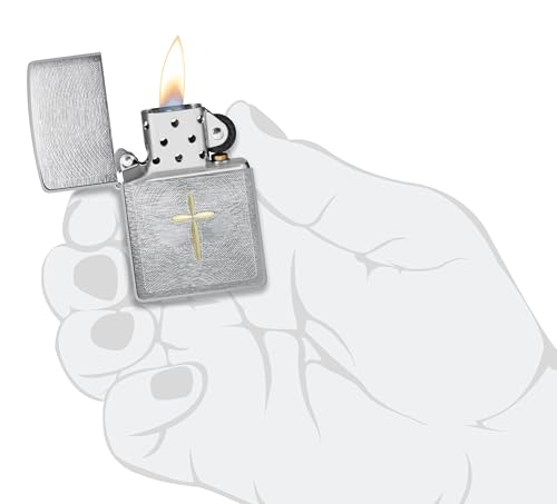 Image of Zippo Angel Aura Design Collectible, Silver, Pocket Fuel Windproof Premium Lighter (BIS Certifed)