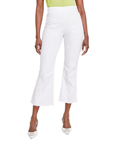 INC International Concepts Women's High-Rise Cropped Jeans (Bright White, 8)