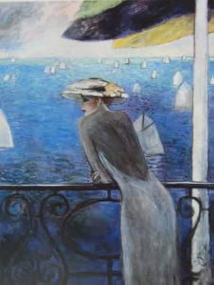 Amazon.co.jp: カシニョール（Cassigneul）、海の青、な画集より、高級