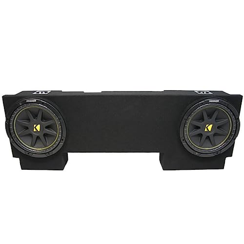 American Sound Connection Kicker Bundle Compatible with 2002-2013 Chevy Avalanche C12 Comp Dual 12