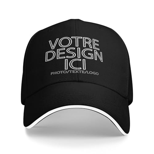 MOSGDBV Casquette Personnalisable pour Hommes et Femmes, Casquette de Baseball personnalisée, créez Votre Propre Logo, Casquette de Camionneur personnalisée