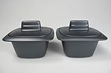 Original Tupperware TUPPERWARE E34 UltraPro Ultra 250 ml (2) große Auflaufförmchen Gartöpfchen