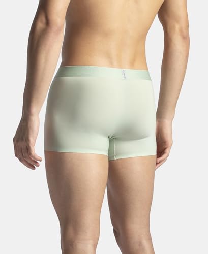 Image of Jockey IC44 Men's Tactouch Microfiber Elastane Stretch Seamfree Bonding Solid Trunk with Internal Breathable Mesh Pistachio M