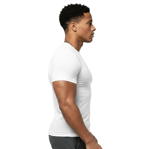 Image of NINQ Full Sleeve Compression, Workout, Round Neck, Down Shoulder T-Shirt - Men's Gym, Athletic & Sports Tights for Fitness