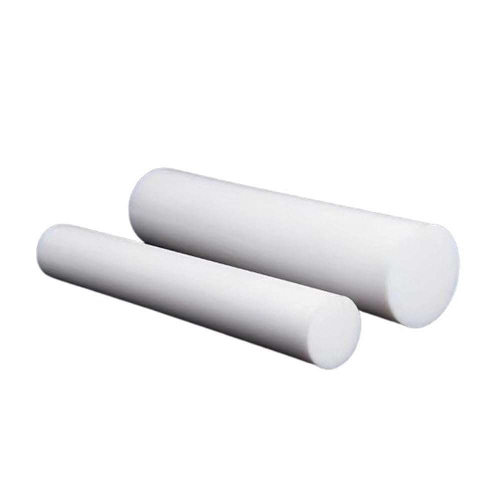 Barra de politetrafluoroetileno, varillas de plástico PTFE blancas de 5mm a 100mm de diámetro, varillas redondas sólidas de plástico PTFE DIY 1 ud.(500MM*30MM)