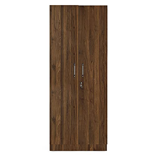 Image of Wakefit Wardrobe | 1 Year Warranty | Engineered Wood Almirah, Cupboard for Clothes Storage | 2 Door, 1 Hanging Space | Taffeta - Columbian Walnut