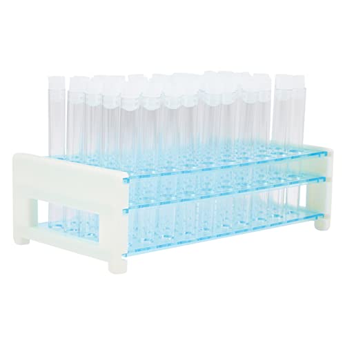 NAMOARLY Test Tube Rack Set 50 Large Test Tubes Sturdy Stand School Industrial Use