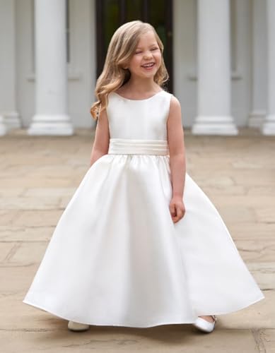 Flower Girl Dress for Wedding Birthday Girl Dress Party Dress First Communion Dress Princess Gowns with Bow PY1262