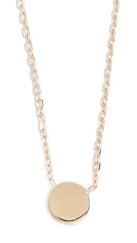 Adina Reyter Women's 14k Gold Super Tiny Disc Necklace, Gold, One Size
