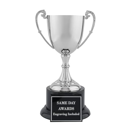 Elite Nickel-Plated Metal Trophy Cup