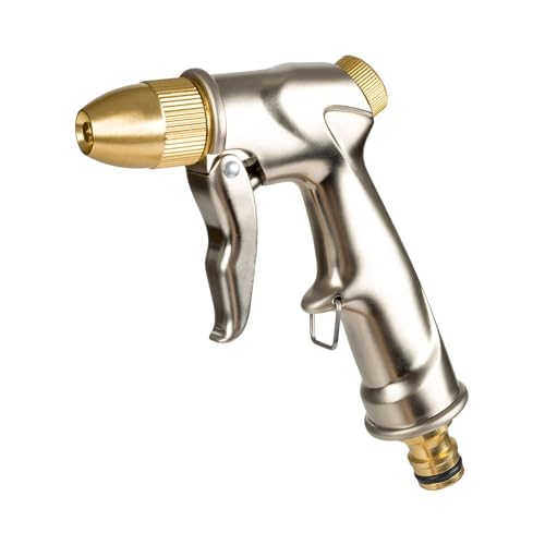 Cellfast Pistolet à eau BRASS, pulvérisateur à main, pulvérisateur de jardin, pulvérisateur à eau à réglage progressif en laiton, 52-900
