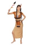 ✅IMMERSION CULTURELLE AUTHENTIQUE. Plongez dans la richesse de la culture indienne avec ce déguisement indienne femme comprenant une robe traditionnelle, une ceinture et un bandeau.