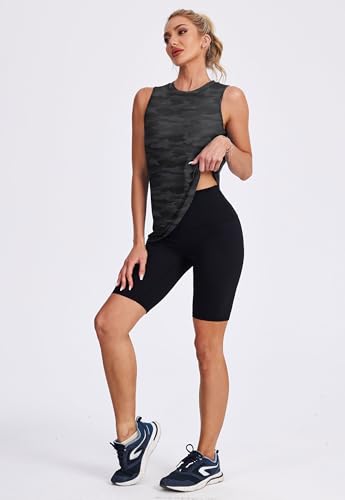 Image of Womens Workout Tank Tops Lightweight Sleeveless Shirts for Women Loose Fit Tops for Athletic Running Tennis Yoga