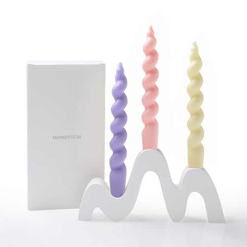 MOMENTUM® Porta Velas de diseño - Velas Decorativas - Velas Aromáticas - Regalo Original (Portavelas)