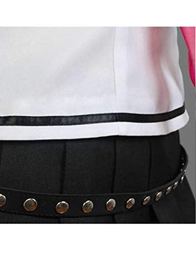 Ainiel Ibuki Mioda Cosplay Female Uniform Set Cos Game Anime Costume (White Black, X-Large) #TOP4