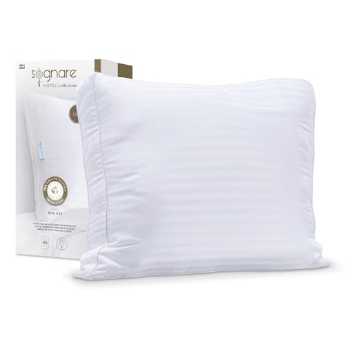 Catálogo de Almohada Sognare Firme disponible en línea para comprar. 43 Sognare Almohada Collezione Tamaño King Size Relleno Firme 65% Eucalipto y 35% Bambú, Hipoalergénica, Fresca y Lavable. 100 Noches de Garantía.
