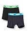 Puma Jungen Boys Basic Boxer 2P Boxershorts, Mehrfarbig (India Ink/Turquoise 376), (Herstellergröÿe. 164) (2Er Pack)