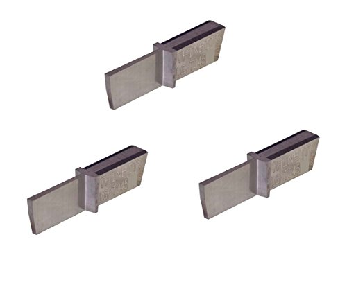 THINBIT 3 Pack LGPT045D5 'L' Series, Uncoated Carbide, Parting Insert for Non-Ferrous Alloys, Aluminium and Plastic Without Interrupted Cuts
