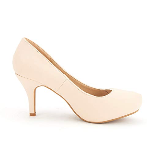 image for DREAM PAIRS Tiffany Women's New Classic Elegant Versatile Low Stiletto