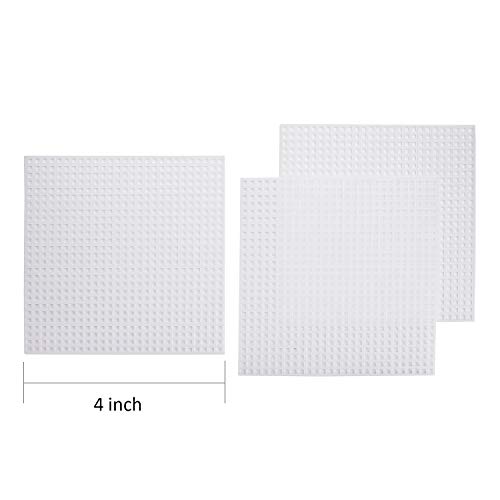 Tosnail 100 Pieces 4" x 4" Clear Plastic Canvas Mesh Sheets for Embroidery Crafting