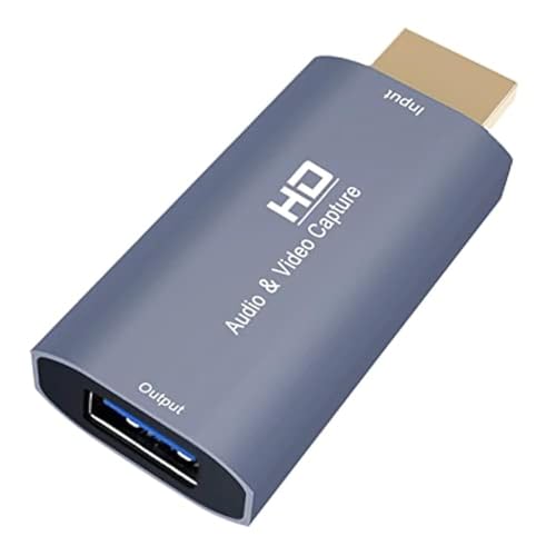 Image of FORIDA 4K HDMI to USB 2.0 Video /Game Capture Card Device, 1080P 30FPS Audio Video Recorder for Streaming, Gaming, Live Broadcast, Teaching, Compatible with Nintendo Switch, PS3 /PS4, Xbox One