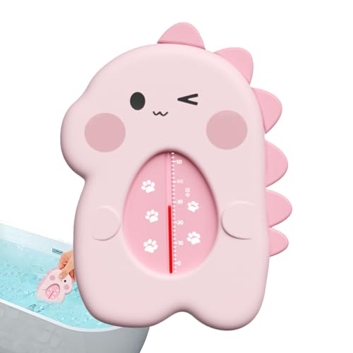 Ylnailky Termómetro De Baño Infantil Con Diseño De Dibujos Animados | Termómetro De Ambiente Y Agua Con Forma De Dinosaurio - Juguete para Bebé Impermeable y Preciso para Niños y Niñas en Ducha o