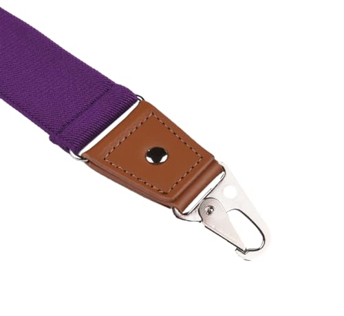 Image of Suspenders for Men Snap Hooks with 1.4 Inch Elastic Y-Back Adjustable