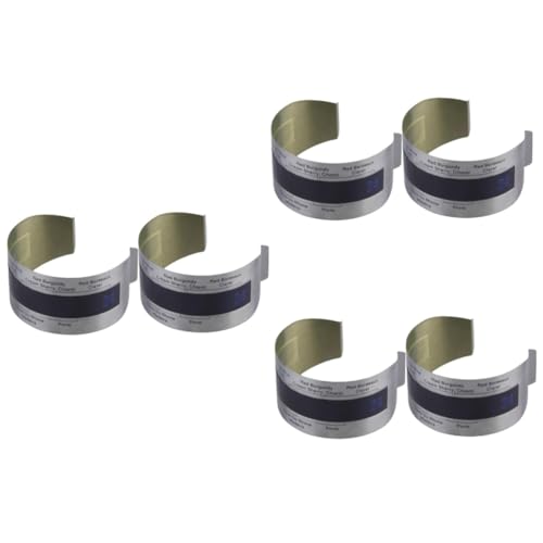 OKUMEYR 6pezzi Termometro Digitale Per Bottiglie Di Vino Acciaio Inossidabile Da Design Bracciale Display Per Misurazione Della Temperatura Strumento Da Cucina Pratico e Portatile
