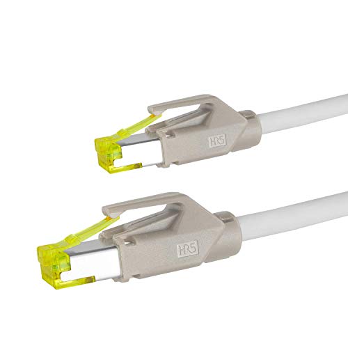 AIXONTEC 12 m CAT 7 Ethernet LAN Kabel 10 Gigabit RJ45 Profi Netzwerkkabel Grau Grau RJ 45 Hirose TM31 Netzwerkstecker Patchkabel kompatibel CAT.5e CAT.6 A CAT 7 Kat 8 Kabel Router PC Switch PS5
