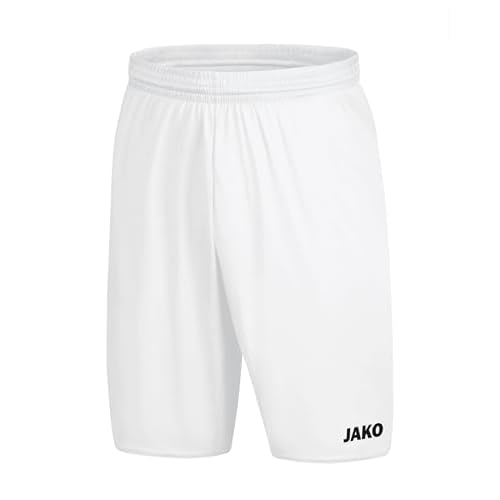 JAKO Herren Manchester 2.0 Sporthose, Weiß, M
