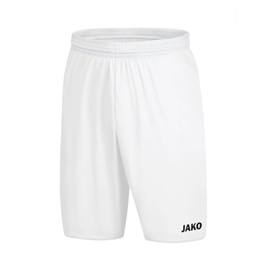 JAKO Herren Manchester 2.0 Sporthose, Weiß, M