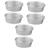 MAGICLULU 6pcs Oval Cheesecake Pans Baking Molds for Egg Moulds Cake Baking Tins Jelly Moulds Traditional for Cheesecakes Meatloaf Breads Molds
