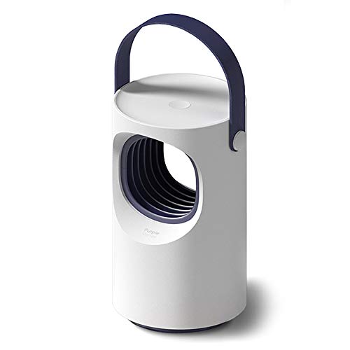 Purple Vortex USB Mosquito Killer Lamp UV LED Light Trap Fly Bug Dispeller with Suction Fan for Indoor & Outdoor Pest Control Best for Baby & Maternity Dual Port USB Travel Wall Charger