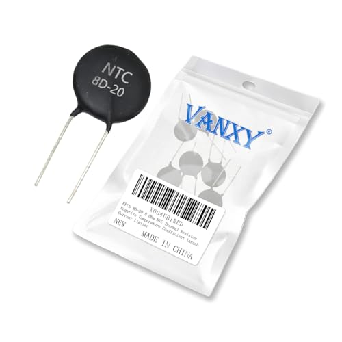 6PCS 8D-20 8 Ohm NTC Thermal Resistor Negative Temperature Coefficient Inrush Current Limiter