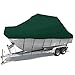RTMX&kk 420D Housse De Bateau Remorque Marine De Qualité Oxford Material Bâche De Bateau avec Corde Fixe Etanche Housse De Protection Bateau pour Yacht Bateau De Pêche,Vert,21to24FT