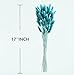 120 PCS Teal Dried Pampas Grass Decor, 17-inch Pompas Floral, Dry Flowers for Decoration, Pampas Grass in All, Bunny Tails Dried Flowers for Boho Wedding Decor