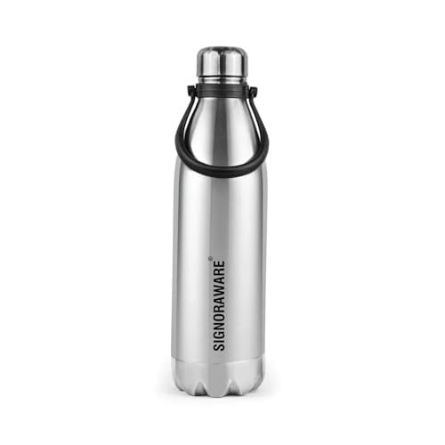 SignoraWare Aqualene Vaccum Stainless Steel ISI Certified Cola Bottle | Airtight & Leakproof | Hot & Cold for Hours | Rust Resistant | Durable Flask f