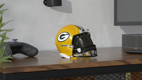Image of NFL Echo Dot Bundle: Includes Echo Dot | Charcoal and Limited-Edition NFL Helmet Stand | Green Bay Packers