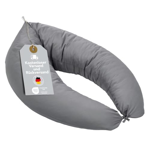 XDREAM Stillkissen XXL 40 x 190 cm | Schwangerschaftskissen, Lagerungskissen, Seitenschläferkissen | 100% Mikrofaser | 60 Grad waschbar | Bändern zum Knoten | Öko-TEX® | 190 x 40 cm