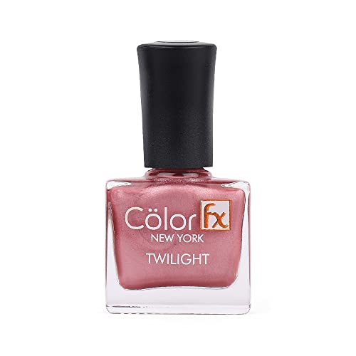Image of Color Fx New York Twilight Matte Finish Nail Polish |Chip-Resistant, Quick-Drying, Long-Lasting, Non-Yellowing| 21 Toxin Free| Nail Polish for Women - Pink