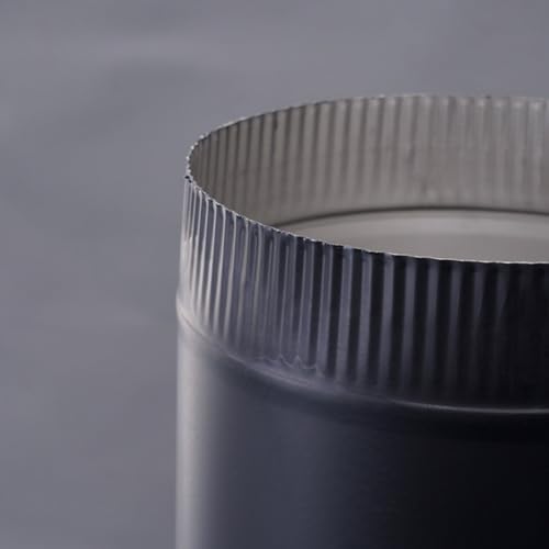 Conduit de cheminée résistant à la chaleur pour poêle et insert noir 50cm - 3