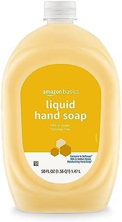 Amazon.com : Amazon Basics Liquid Hand Soap Refill, Milk and Honey Scent, Triclosan-free, 50 Fluid Ounces, Pack of 1
