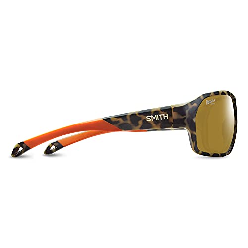 Image of Smith Deckboss Sunglasses Matte Tortoise /ChromaPop Polarized Green Mirror, One Size