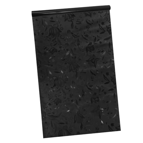 Película decorativa para ventana baño en PVC negra miniatura 1