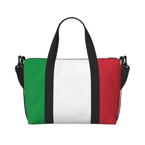 Travel Duffle Bag Weekender Bag Carry On Tote Bag Sport Gym Bag for Women Men Italian flag Print