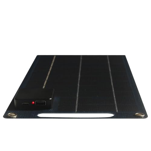 Panel de carga solar para exteriores: cargador de teléfono resistente al agua, dispositivo de energía para acampar, herramienta de recolección de energía, accesorio para dispositivos de viaje | Diseño