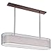 Dainolite Lighting MEL448-814-720-OBB 4 Light Pendant with Double Shade Silver and Cream with 720 Diffuser