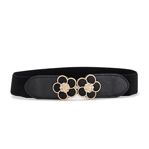 Sweater Decorative Elegant Clothing Supplies Wide Waist Belt Elastic Buckle Dress Strap Waistband(Style 5)