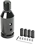 YAKEFLY Universal Gear Shift Knob Adapter,Aluminum Alloy Automatic Shifter Adapter Car Shift Knob Adapter,Shifter Knob Boot Retainer Gear Stick Connector for Non-Threaded Manual Gear M12x1.25